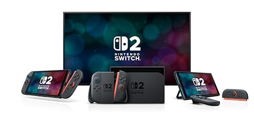 Nintendo Switch 2 console in handheld mode with Joy-Con 2 controllers attached