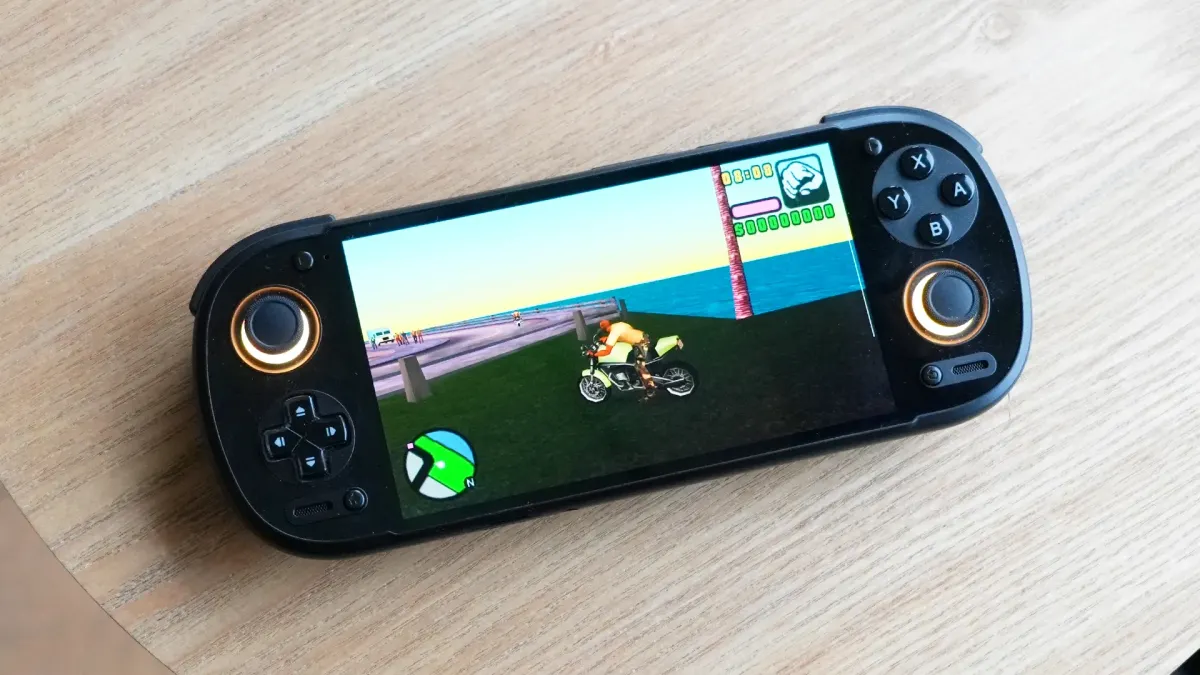 Retroid Pocket 6 Android retro gaming handheld with AMOLED display
