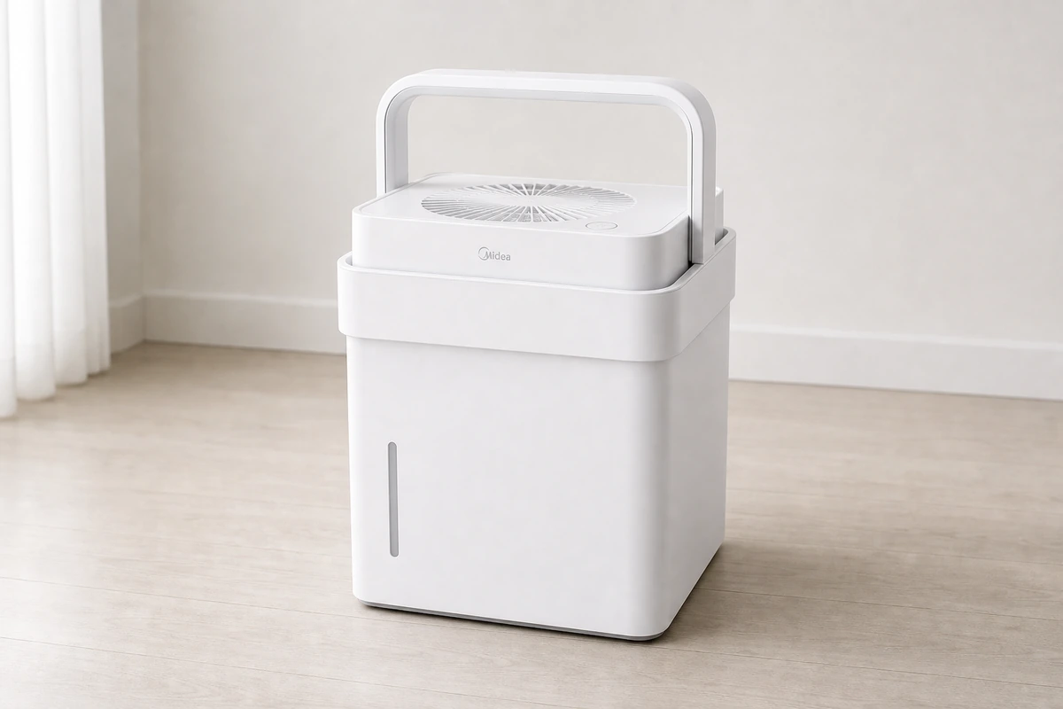 Photo of Midea Cube 50-Pint Smart Dehumidifier with Pump (MAD50PS1QWT)
