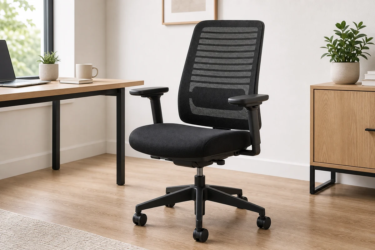 Steelcase Series 1 ergonomic task chair in a bright home office