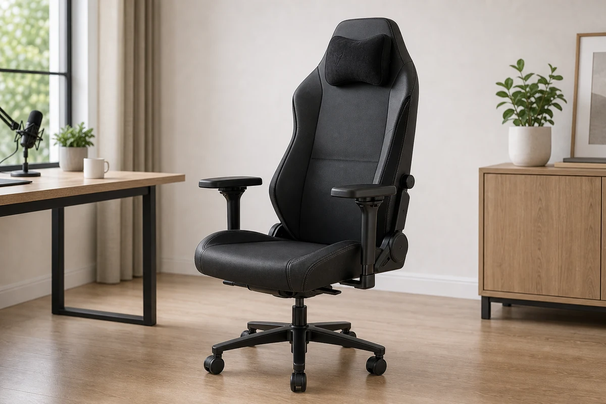 Secretlab Titan Evo chair in a bright home office