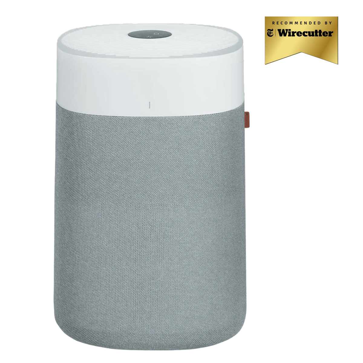 Blueair Blue Pure 211i Max smart air purifier, cylindrical tower with washable fabric pre-filter, front view