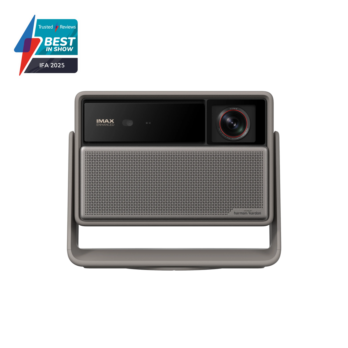 XGIMI Horizon 20 Max 4K triple-laser projector in Elephant Grey with gimbal stand