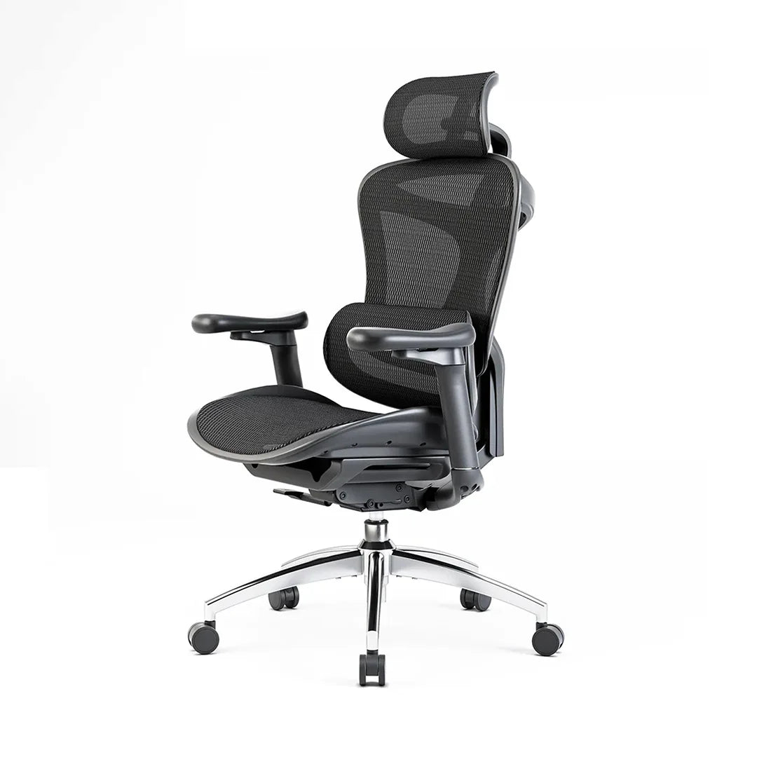 Sihoo Doro C300 ergonomic office chair with black mesh back and seat