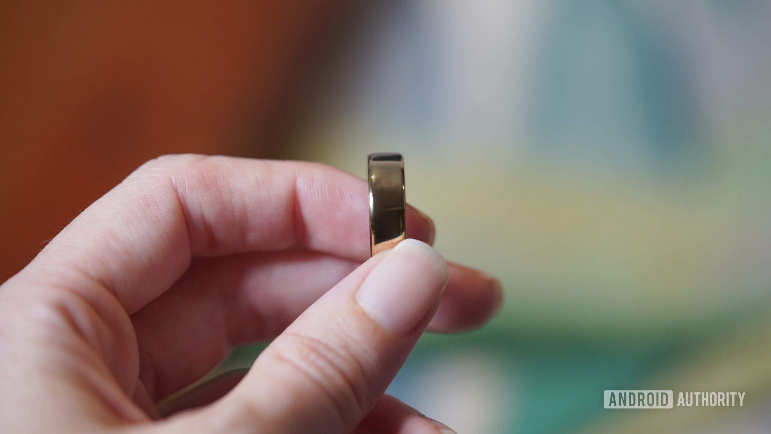 Oura Ring 5 smart ring in gold titanium