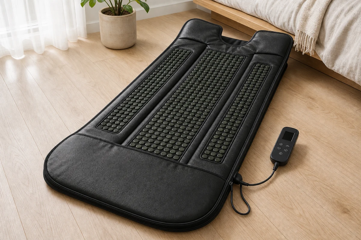 Heat Healer infrared sauna blanket with stone panels and controller