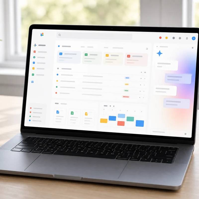 Google Workspace with Gemini workspace with non-readable abstract interface