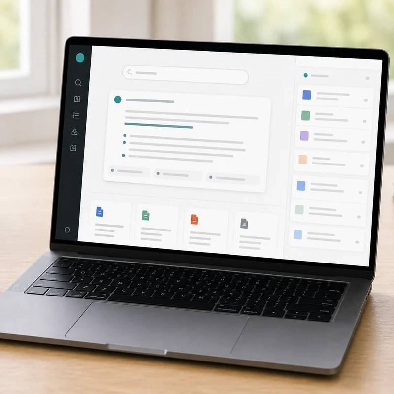 Perplexity Enterprise Pro research workspace with non-readable abstract interface