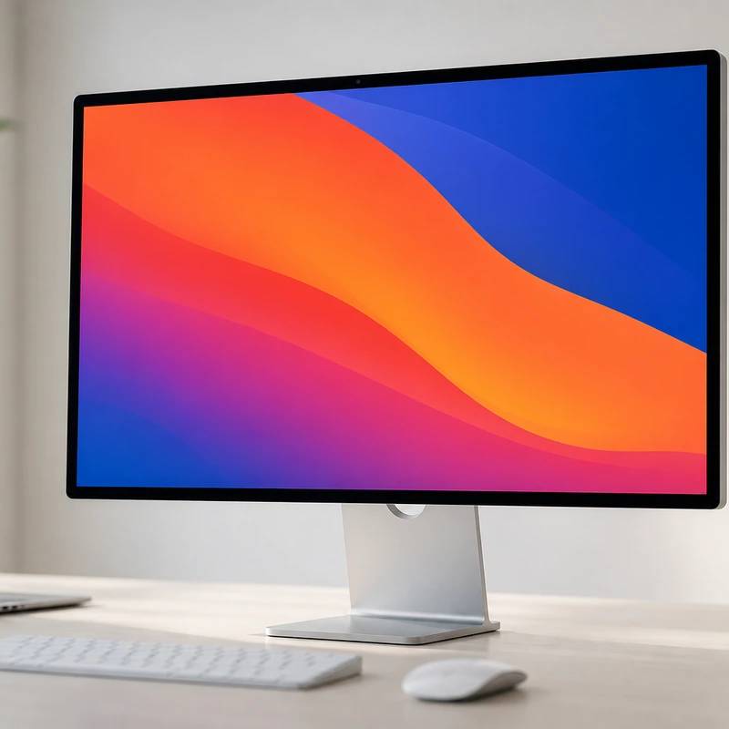Apple Studio Display 2026 27-inch 5K monitor on a bright desk