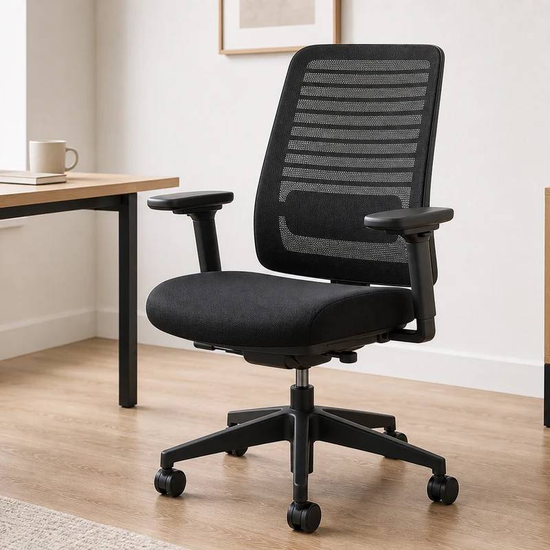 Steelcase Series 1 ergonomic task chair in a bright home office