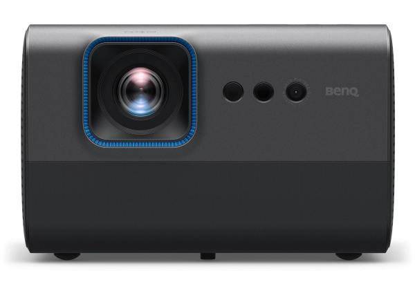 BenQ GP520 4K LED living-room projector, compact cube, front view