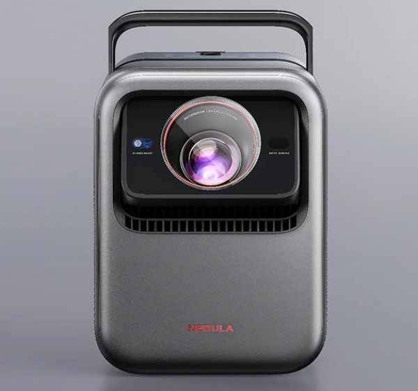 Anker Nebula X1 4K RGB triple-laser projector with gimbal, front view
