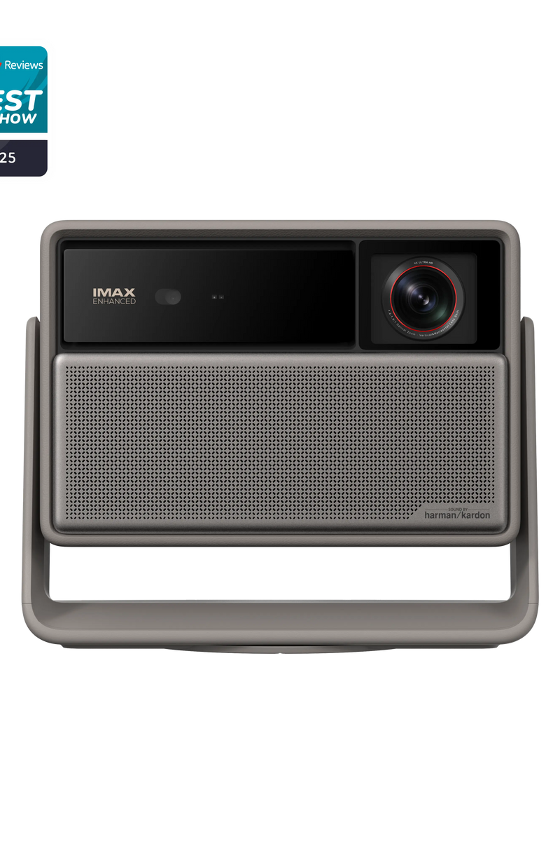 XGIMI Horizon 20 Max 4K triple-laser projector in Elephant Grey with gimbal stand