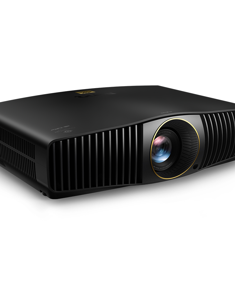 BenQ W5800 4K laser home cinema projector with motorized lens, front view